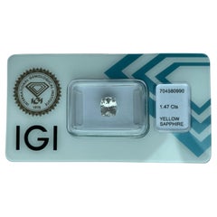 1.47Ct Natürlicher Unerhitzter farbloser Saphir-weißer Saphir(7.00x6.01x4.24mm)- IGI