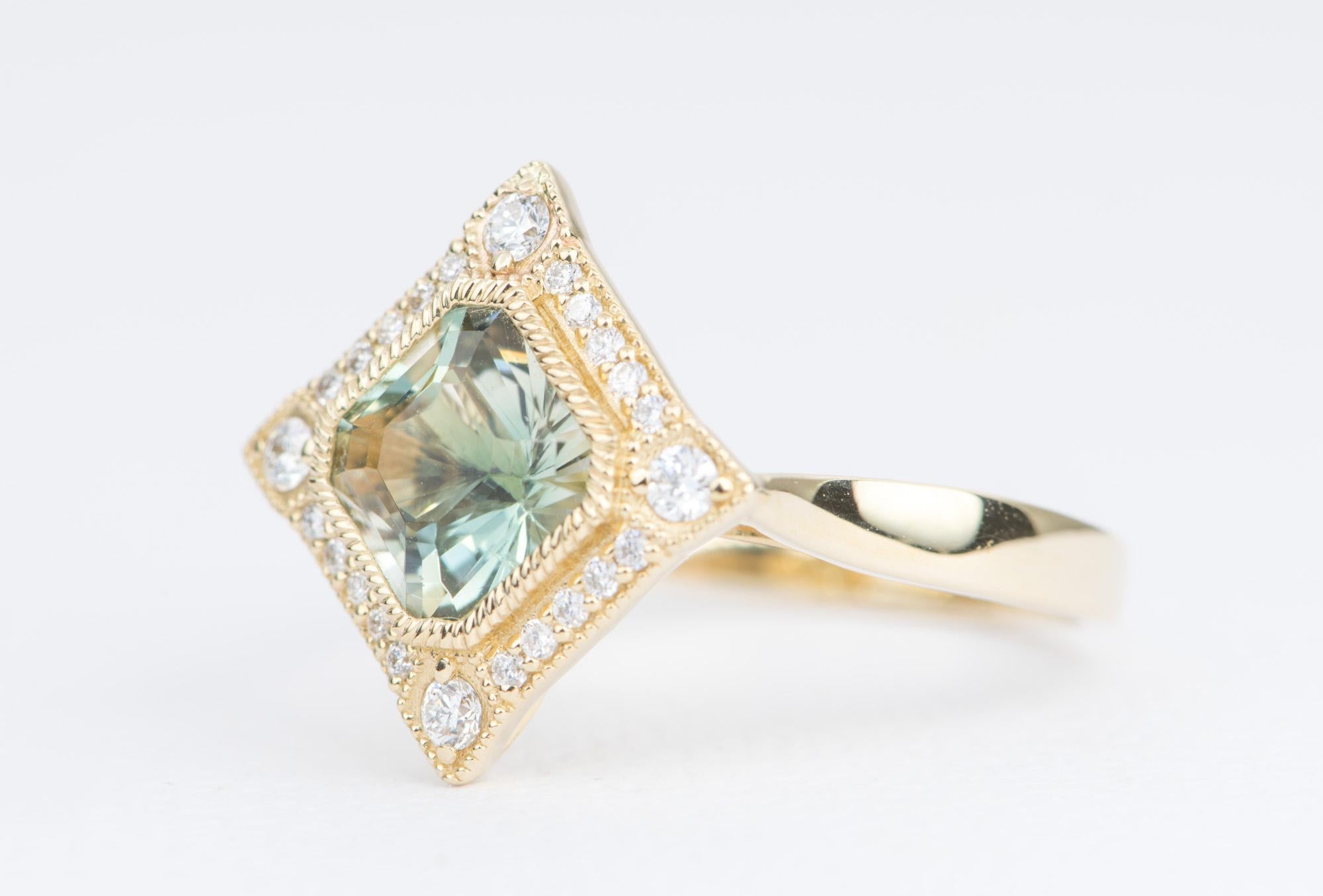 sunstone engagement ring