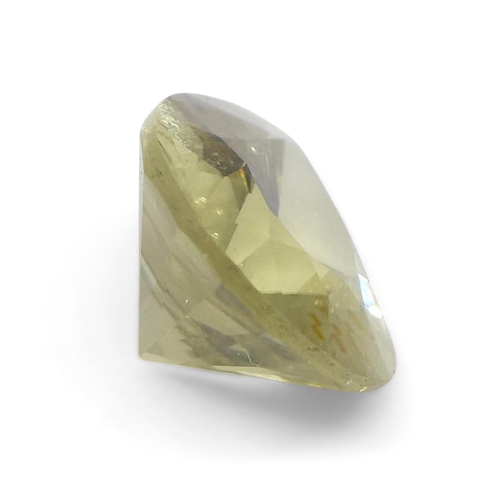 1.47ct Pear Yellow Tourmaline from Brazil In New Condition For Sale In Toronto, Ontario