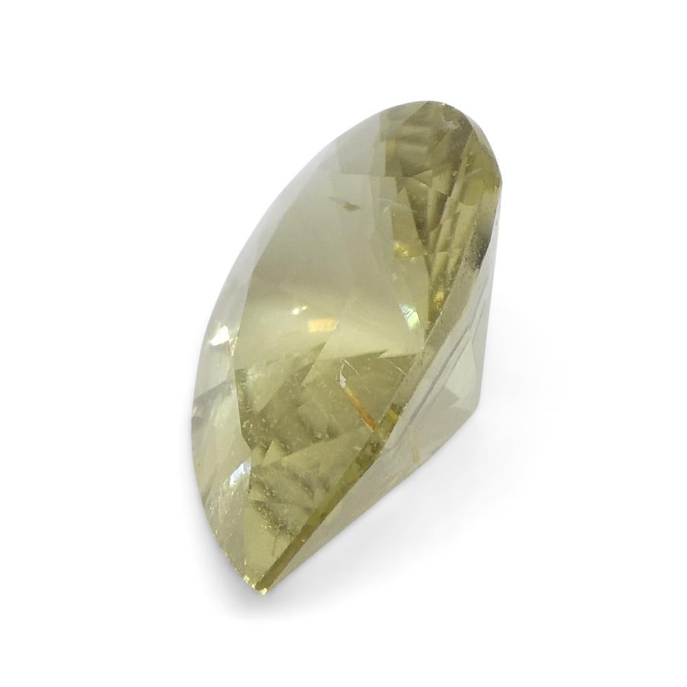 1.47ct Pear Yellow Tourmaline from Brazil For Sale 1