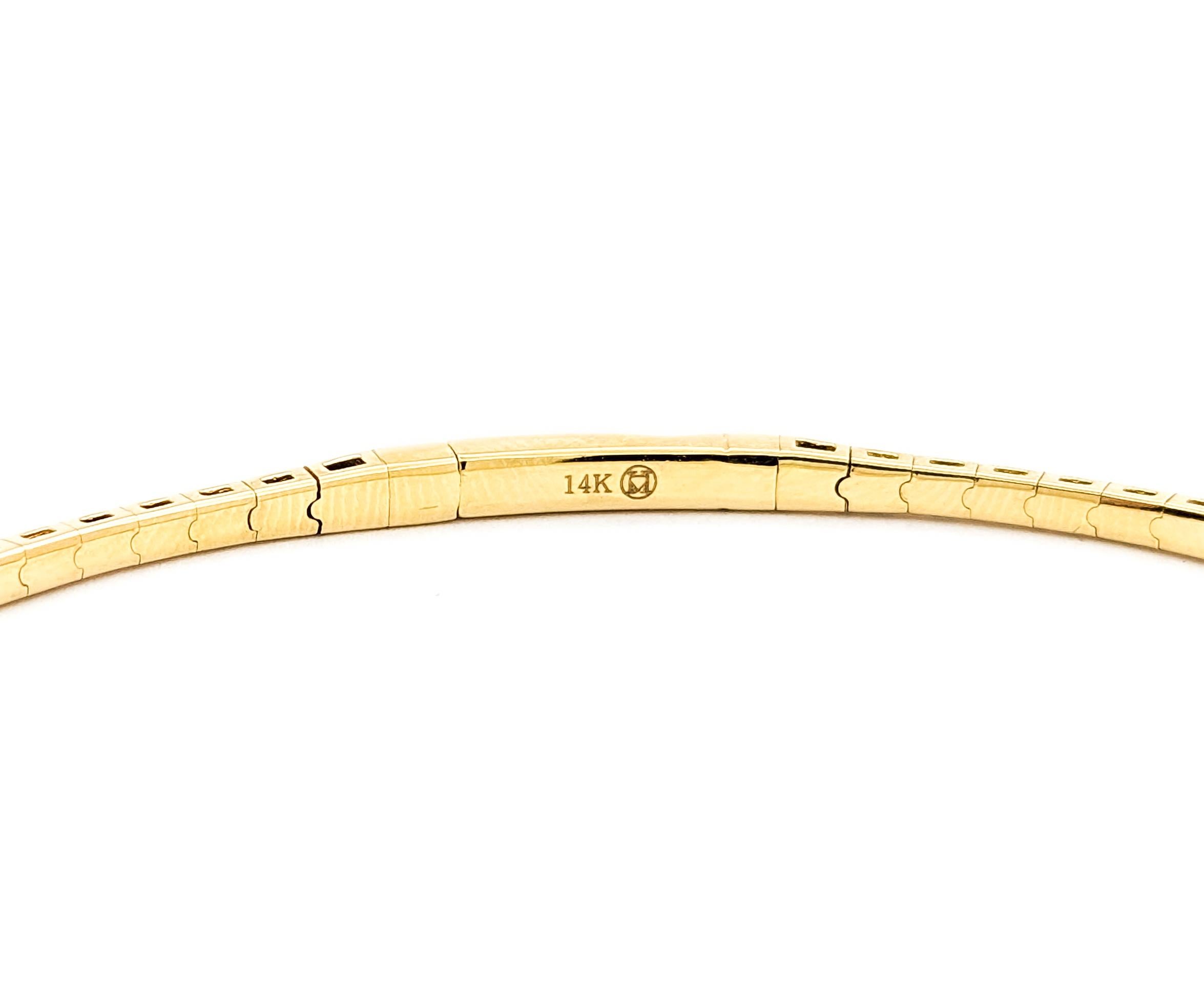 Bracelet en or jaune avec diamant de 1,47ctw Pour femmes en vente