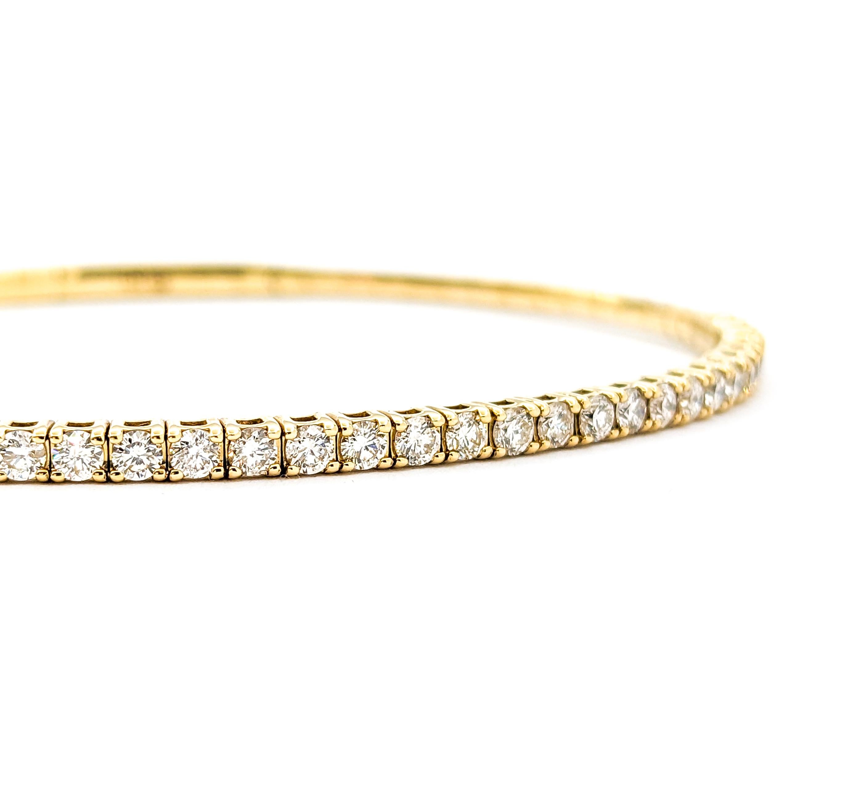 1.47ctw Diamond Bracelet In Yellow Gold For Sale 1