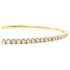 Bracelet en or jaune avec diamant de 1,47ctw