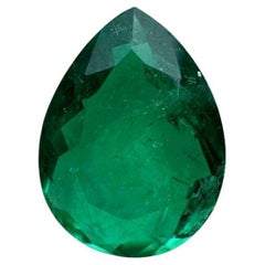 1.48 Carat Chunky Muzo Green Colombian Emerald - Pear-Cut May Birthstone Gem