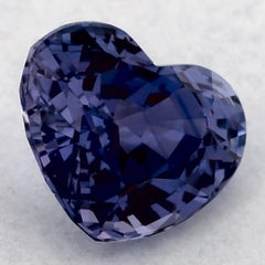 1.48 Ct Blue Sapphire Heart Loose Gemstone