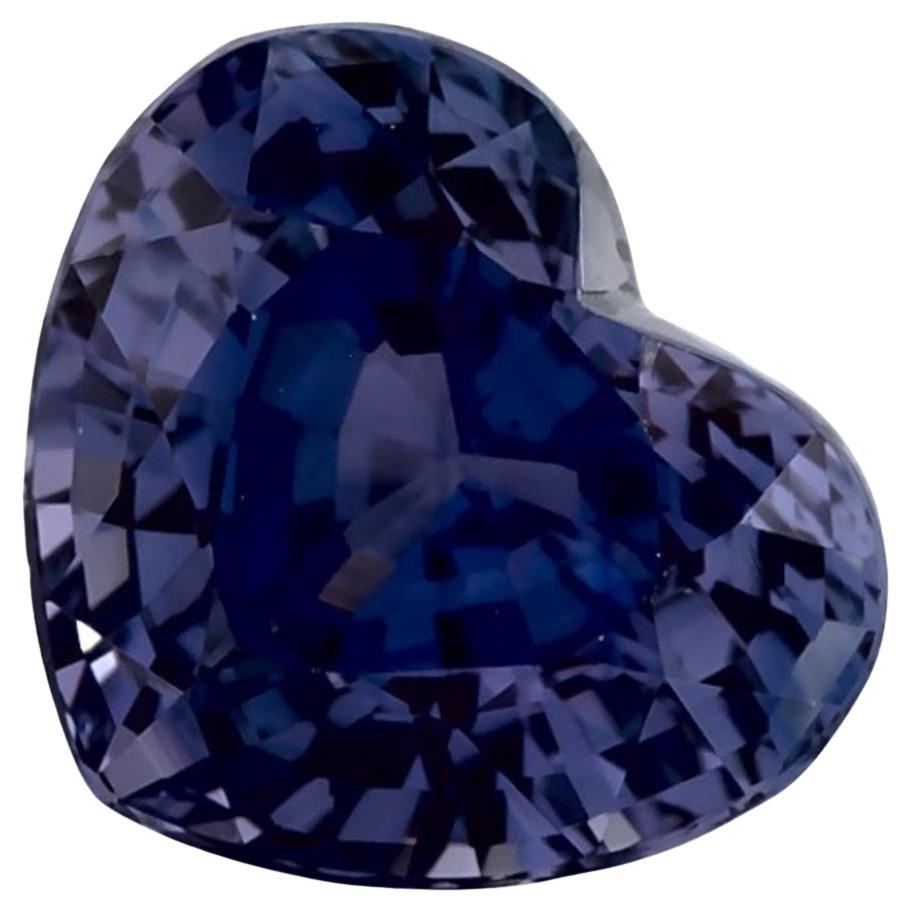 1.48 qt Zafiro Azul Corazón Gema Suelta
