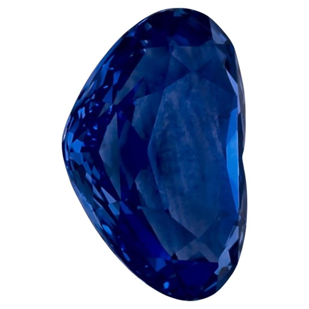 1.48 Ct Blue Sapphire Heart Loose Gemstone