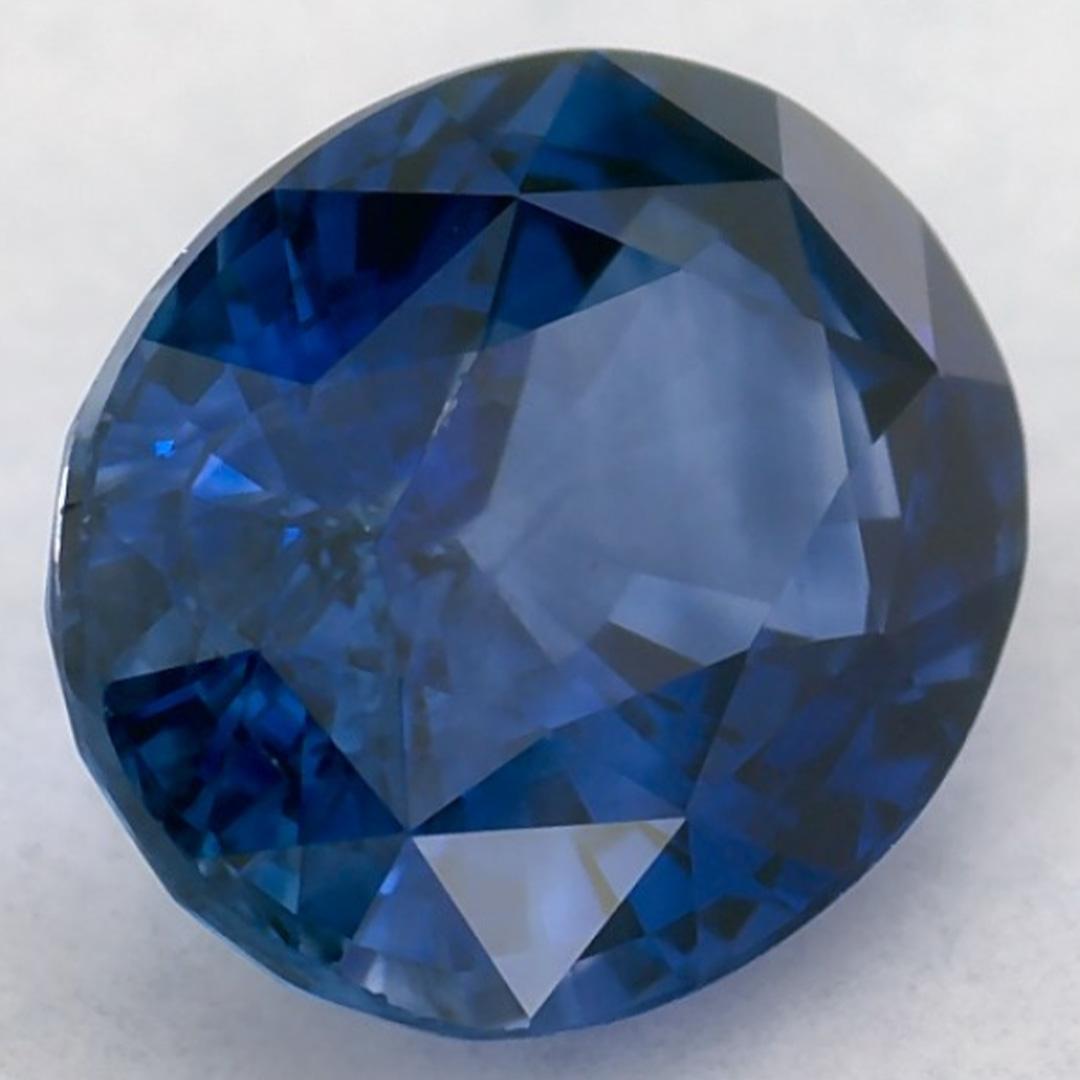 Taglio ovale 1.48 carati di zaffiro blu ovale sfuso in vendita