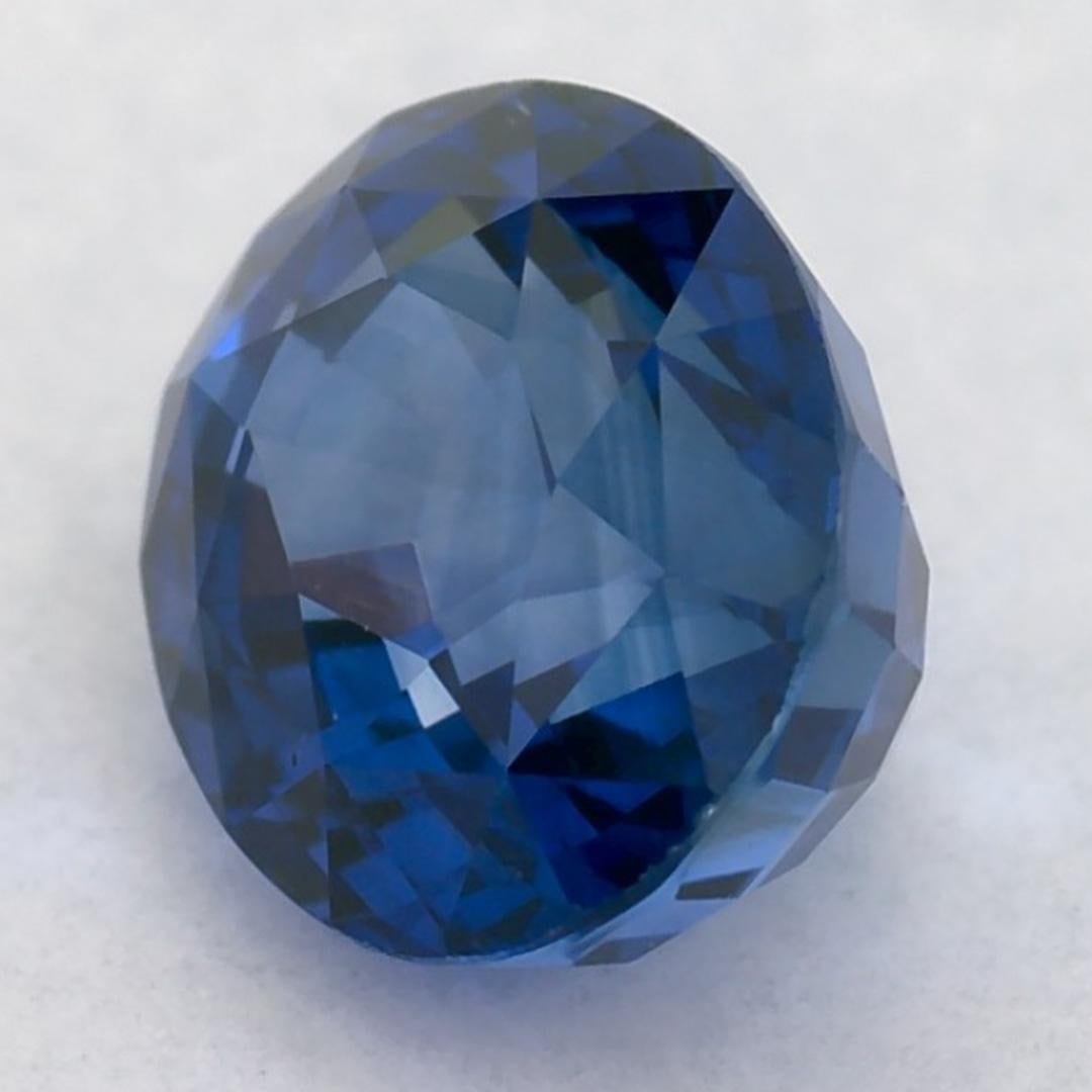 Donna 1.48 carati di zaffiro blu ovale sfuso in vendita