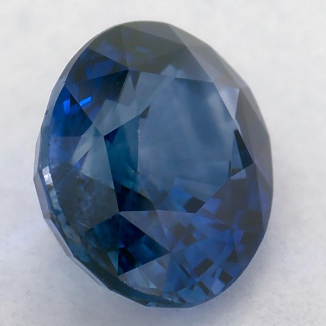 1.48 carati di zaffiro blu ovale sfuso in vendita 2