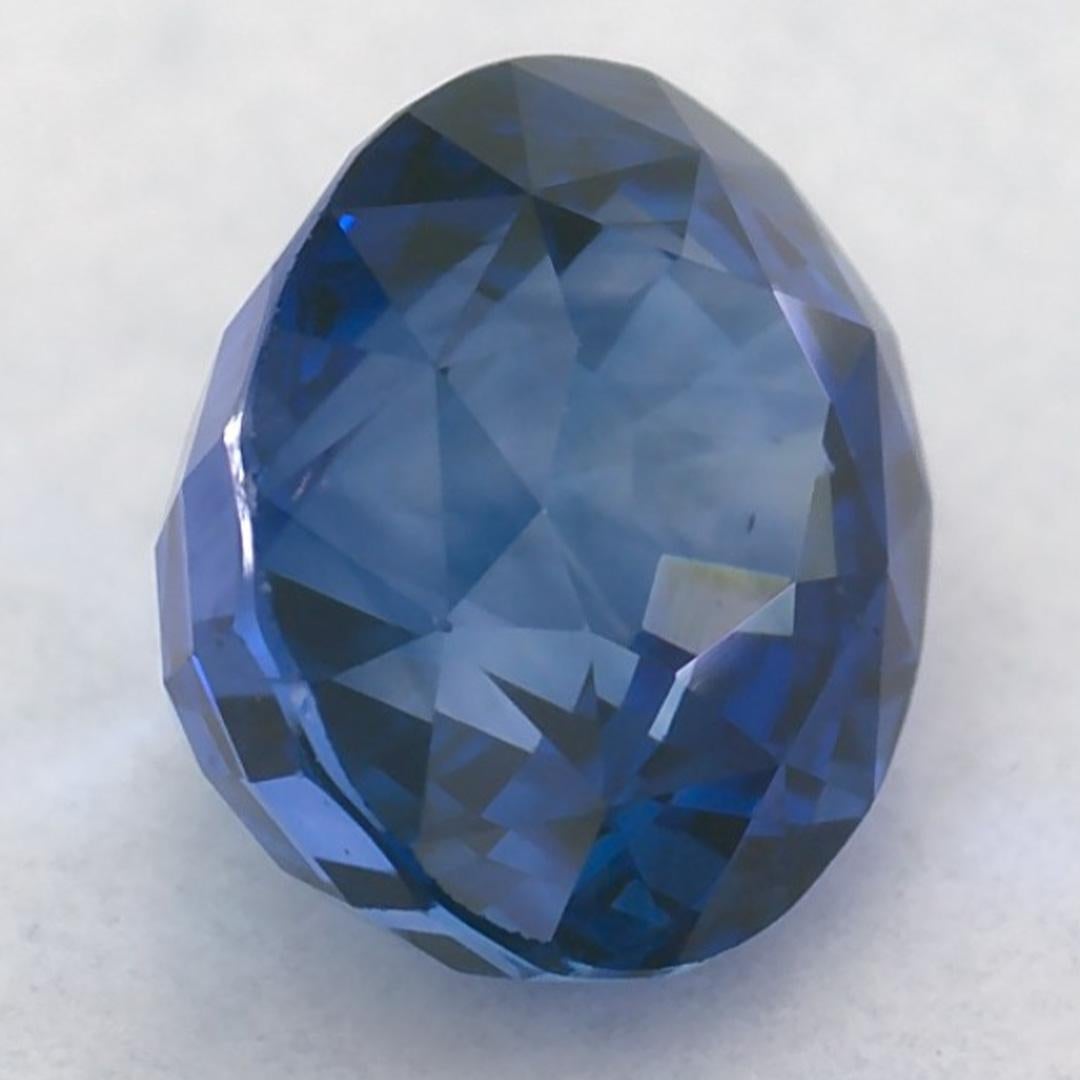 1.48 carati di zaffiro blu ovale sfuso in vendita 2