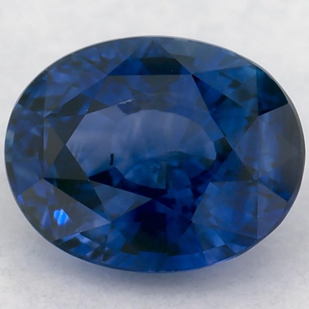 1.48 carati di zaffiro blu ovale sfuso