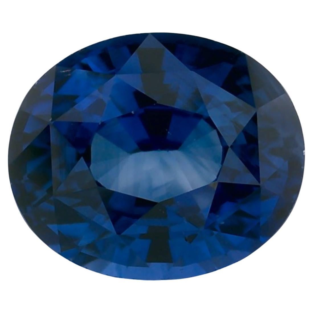 1.48 qt Zafiro Azul Oval Gema Suelta