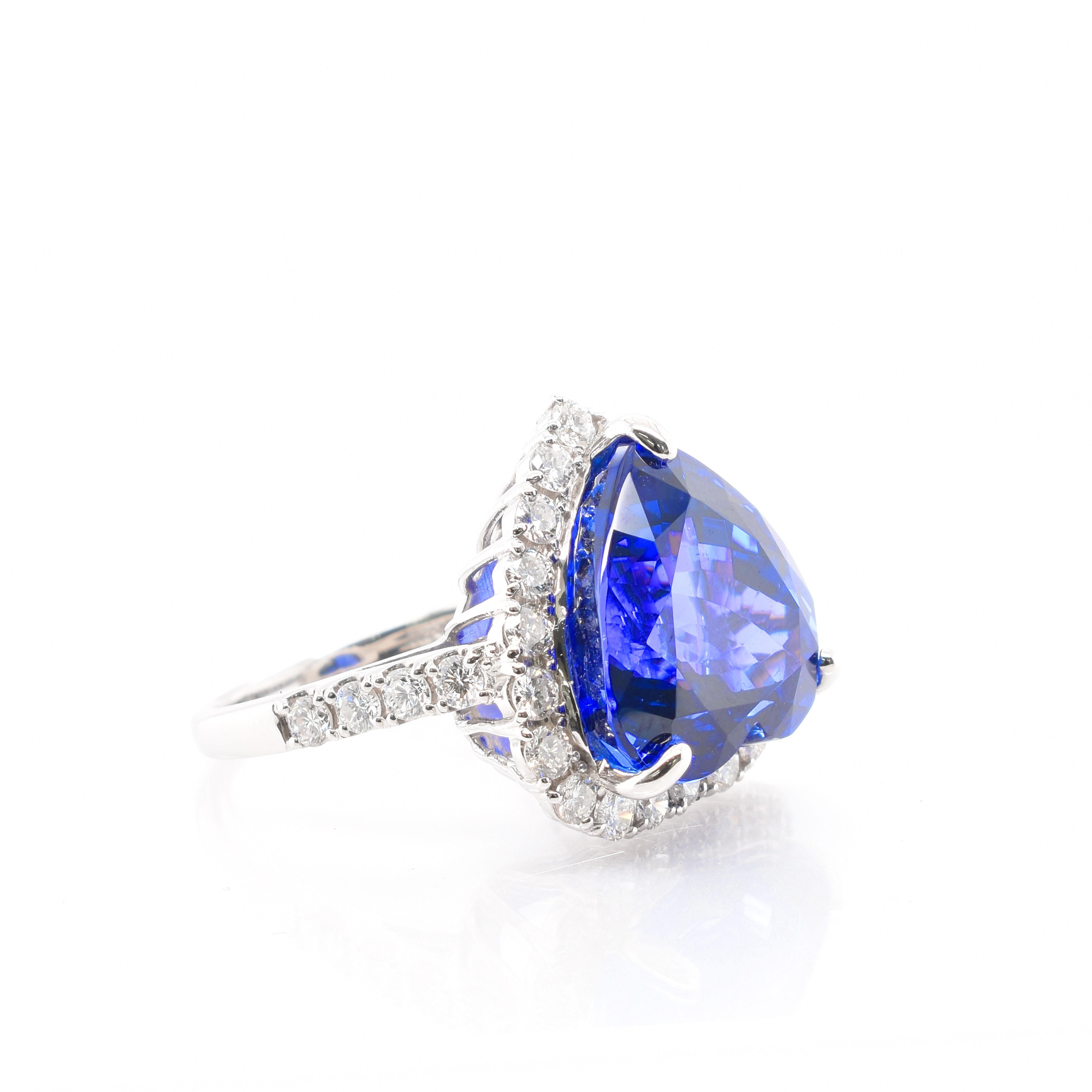 heart shaped tanzanite ring