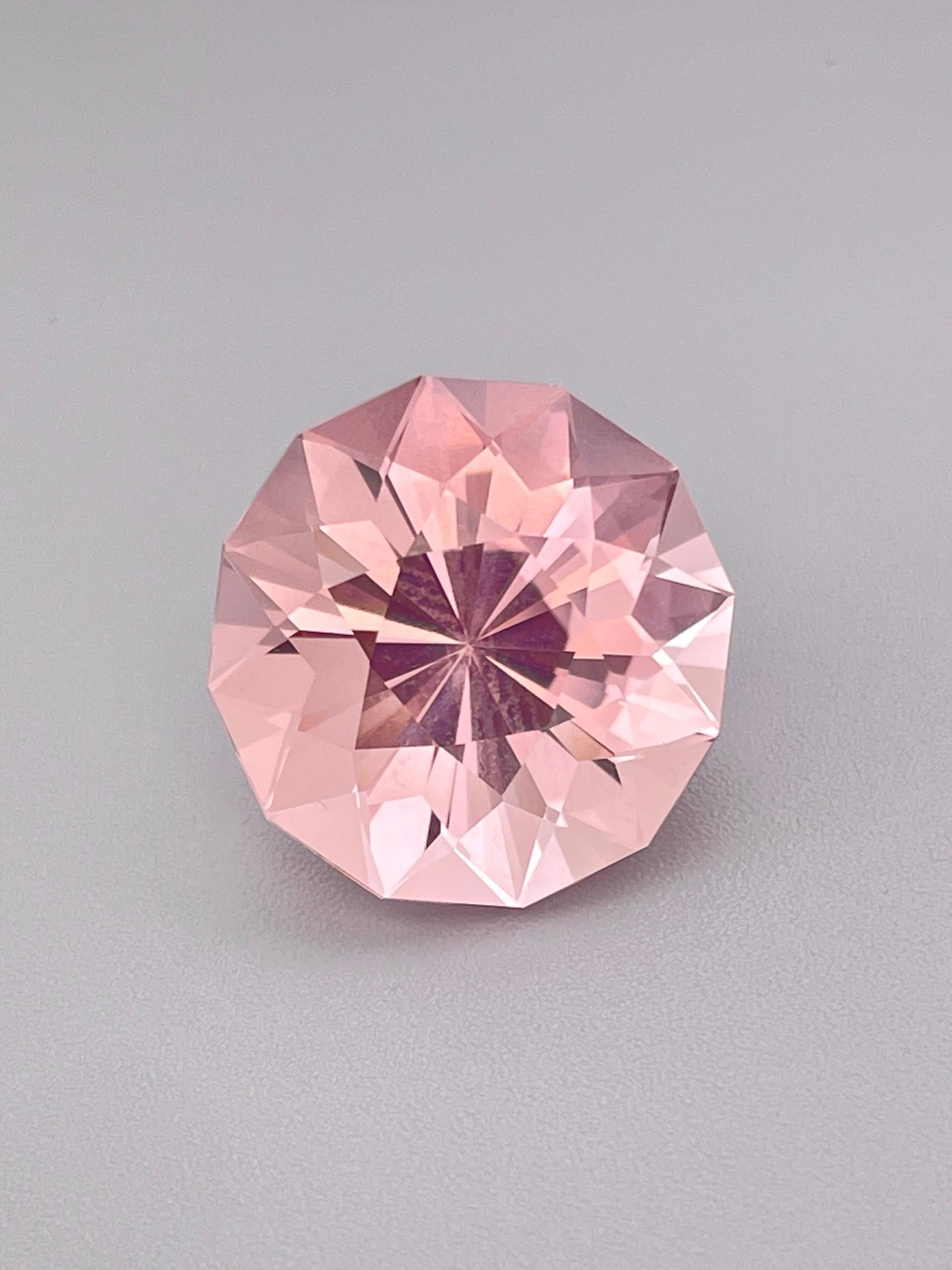 14,82 Ct Morganite rosa naturale Brasile Gemma Taglio di precisione Chiarezza pulita In condizioni Nuovo in vendita a bangkok, TH