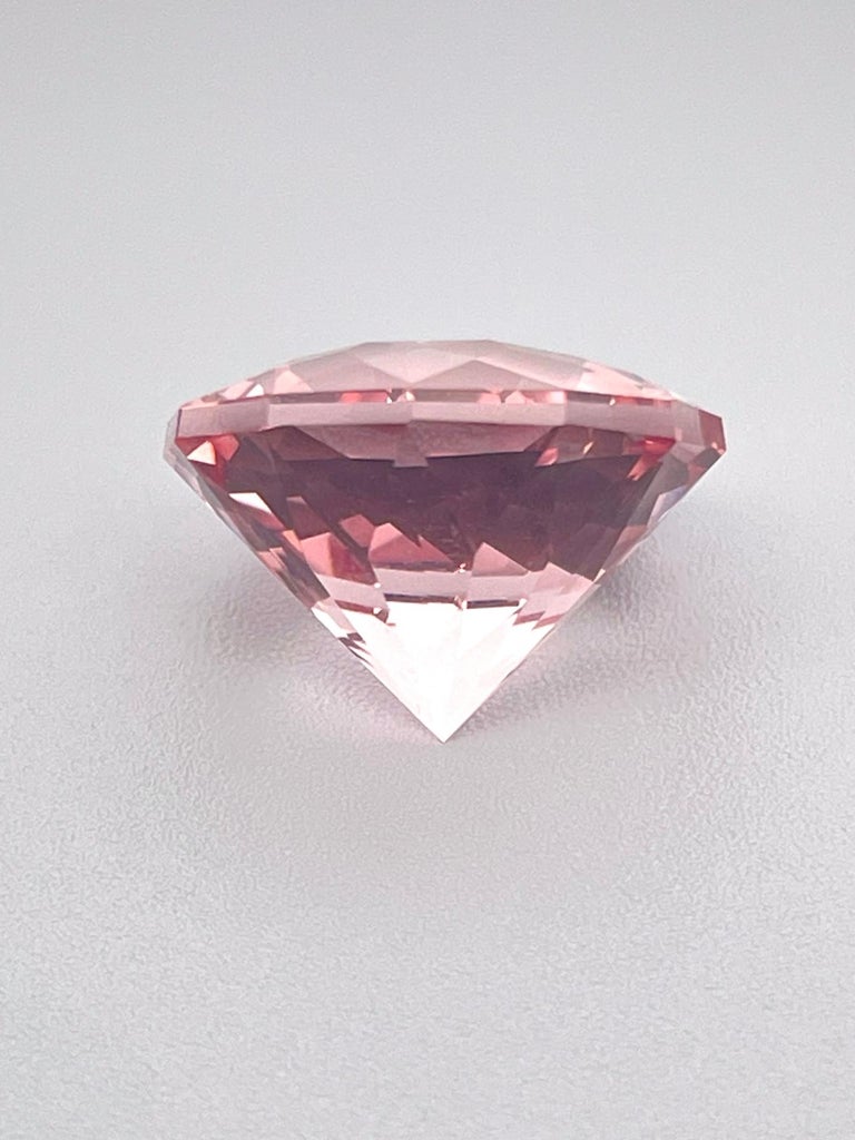 Pierre Morganite Brute 1,06 Ct - Rose Du Brésil - Coupe Ovale - Clarté VS1 - Neuf Sans Emballage