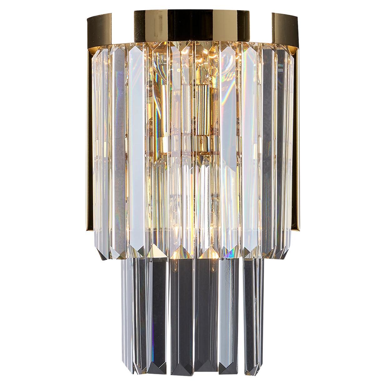 1484 - 3 Lights Small Black Wall Sconce by Epoca Lampadari en vente