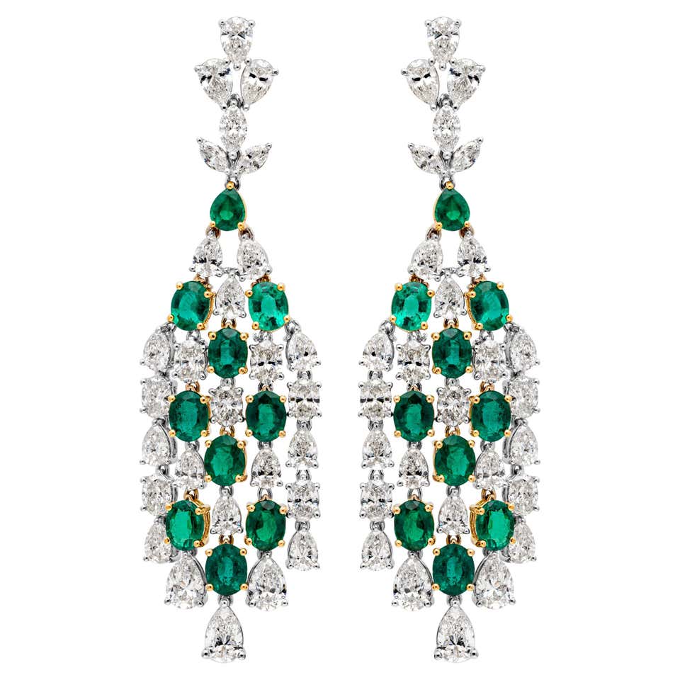 Diamond, Pearl and Antique Chandelier Earrings - 2,669 For Sale at ...