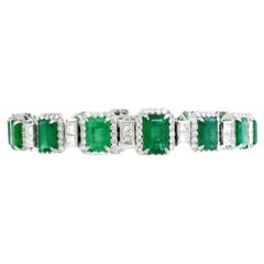 14.85 carats Emerald bracelet 