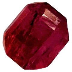 NO RESERVE 14.88ct Cushion Cut Intense RED RUBELLITE Tourmaline Gemstone 