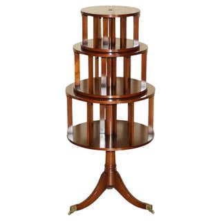 Fine Antique Victorian Aesthetic Movement Hardwood Revolving Bookcase ...