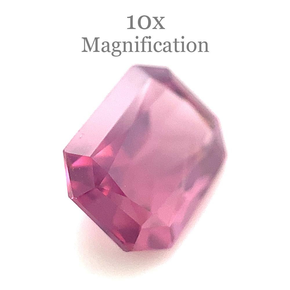 1.48ct Octagonal/Emerald Cut Purple-Pink Spinel from Sri Lanka Unheated For Sale 6