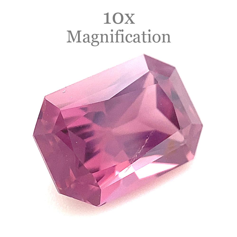 1.48ct Octagonal/Emerald Cut Purple-Pink Spinel from Sri Lanka Unheated For Sale 7