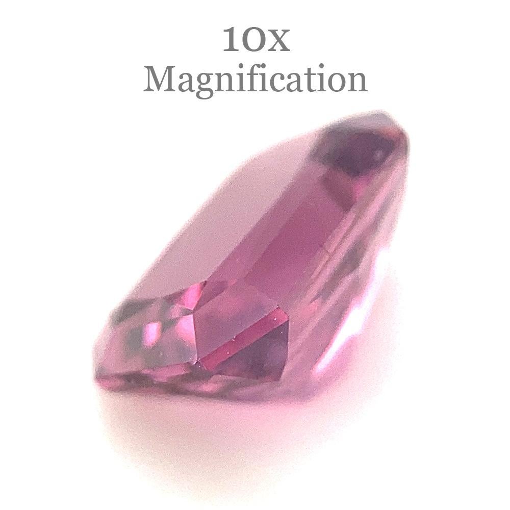 Description:

Gem Type: Spinel
Number of Stones: 1
Weight: 1.48 cts
Measurements: 7.59 x 5.48 x 4.12 mm
Shape: Octagonal/Emerald Cut
Cutting Style Crown: Modified Brilliant Cut
Cutting Style Pavilion: Modified Brilliant Cut
Transparency: