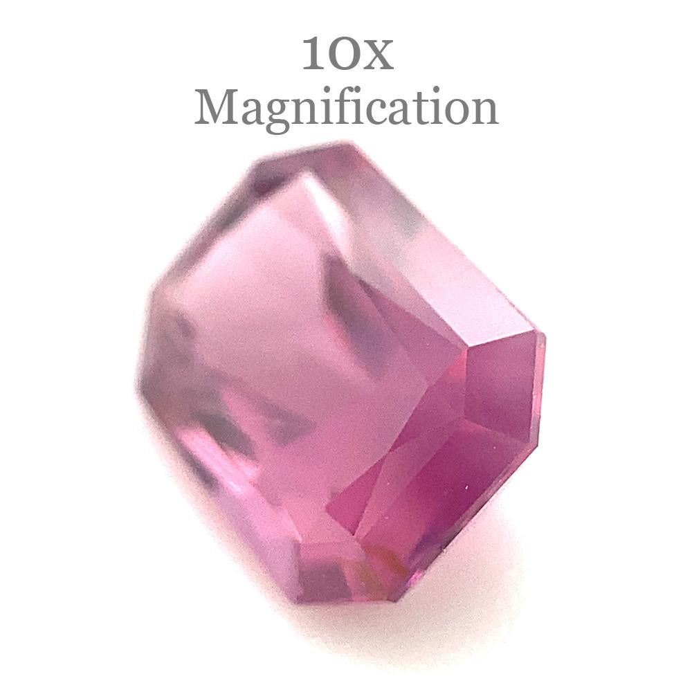 1.48ct Octagonal/Emerald Cut Purple-Pink Spinel from Sri Lanka Unheated For Sale 3