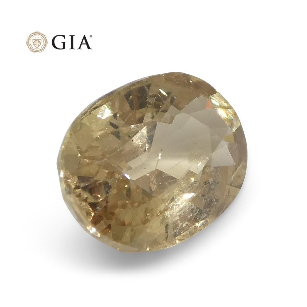 1.48ct Oval Pinkish Orange Padparadscha Sapphire Gia Certified Madagascar Unheat For Sale 7