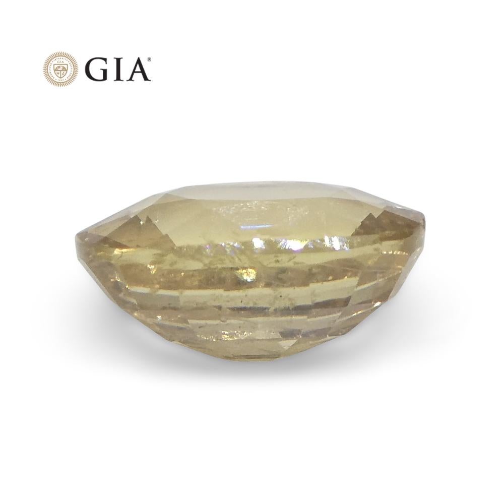 1.48ct Oval Pinkish Orange Padparadscha Sapphire GIA Certified Madagascar Unheat For Sale 9