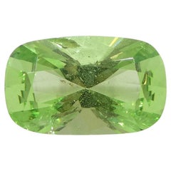1.48ct Rectangulaire Cushion Green Mint Garnet de Tanzanie