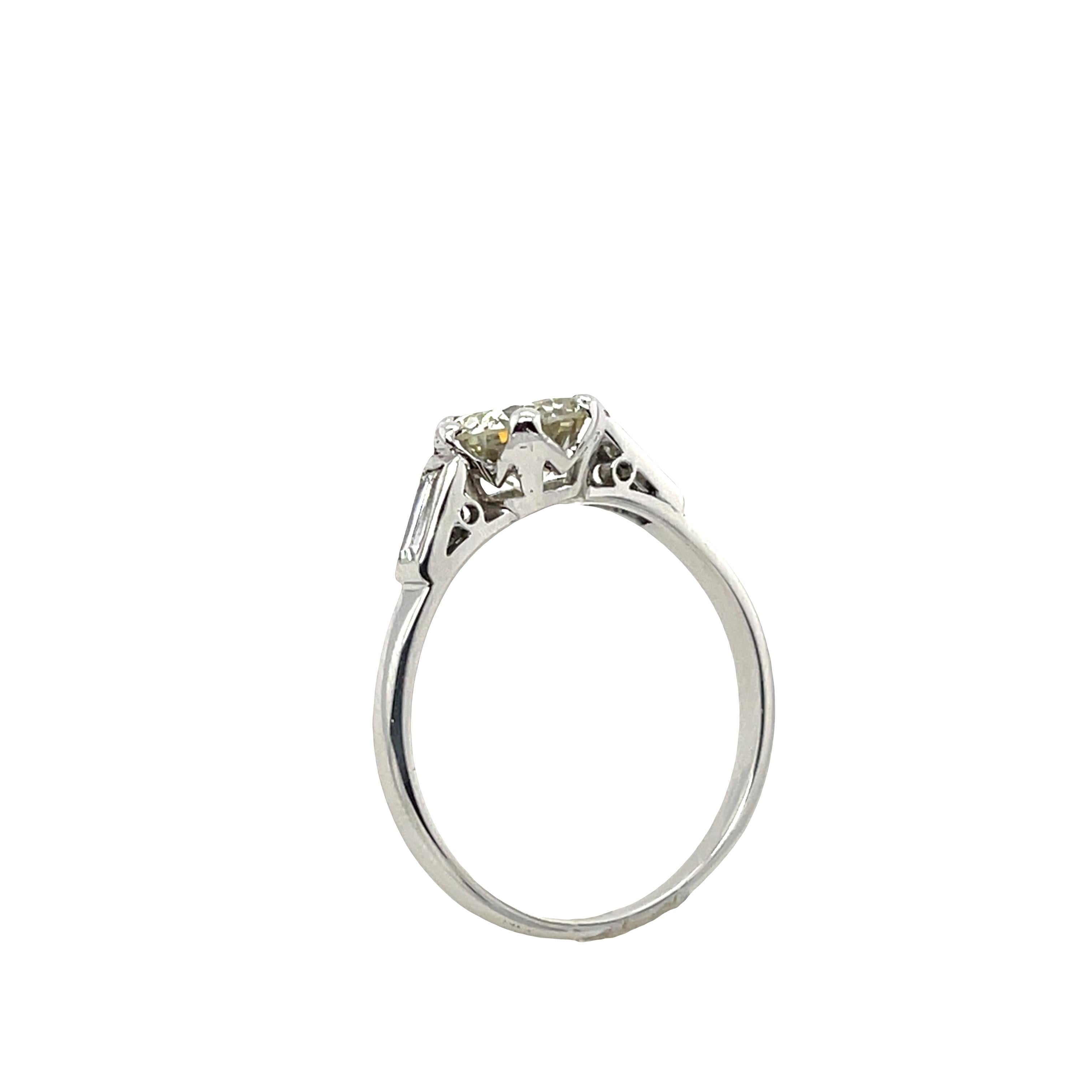 1,48ct Runder Brillantschliff Q-R/I1 Diamantring, gefasst in 18ct Weißgold im Zustand „Hervorragend“ im Angebot in London, GB