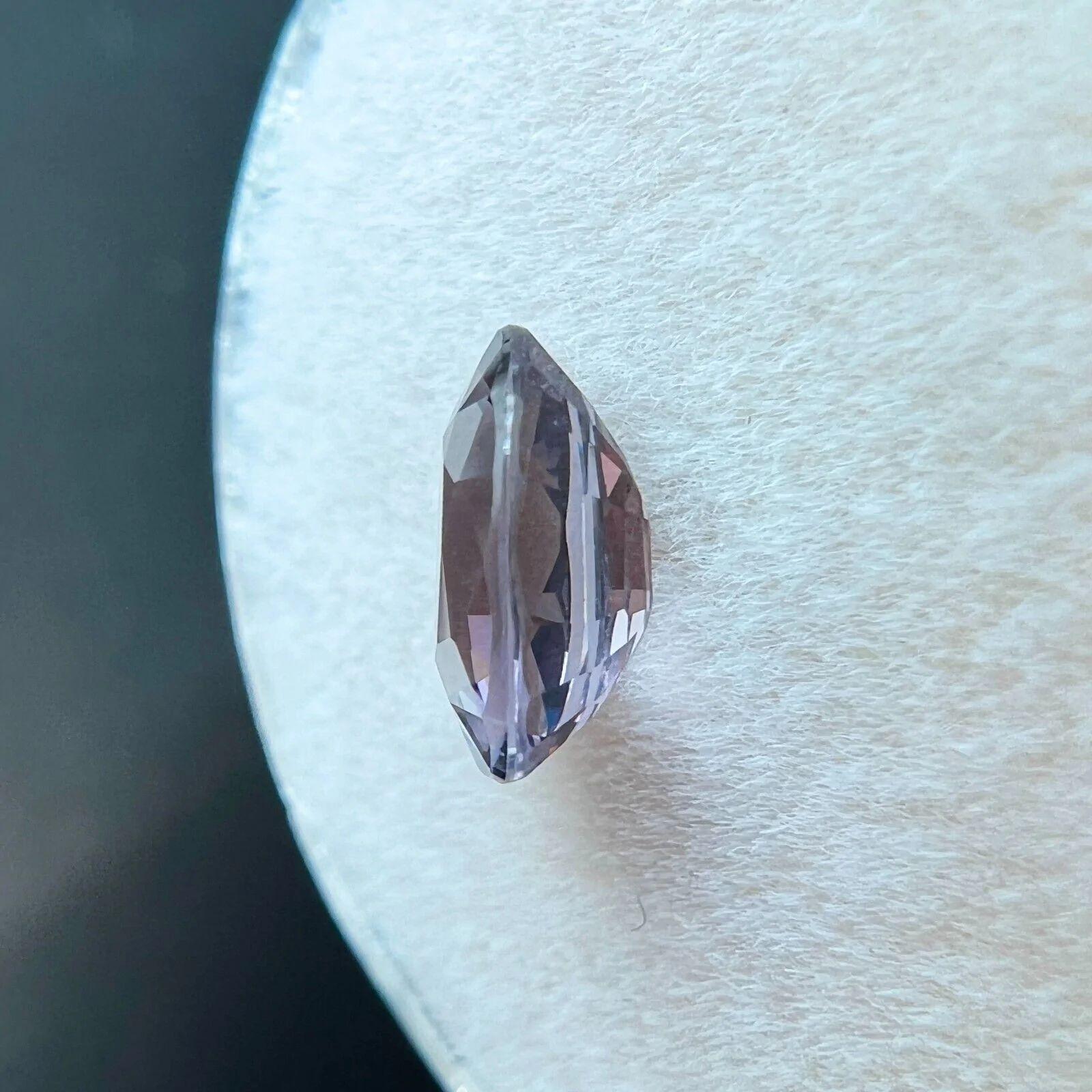 1,48ct Titanio Púrpura Espinela Natural Talla Oval 8,2x5,8mm Gema Suelta Rara en venta 1
