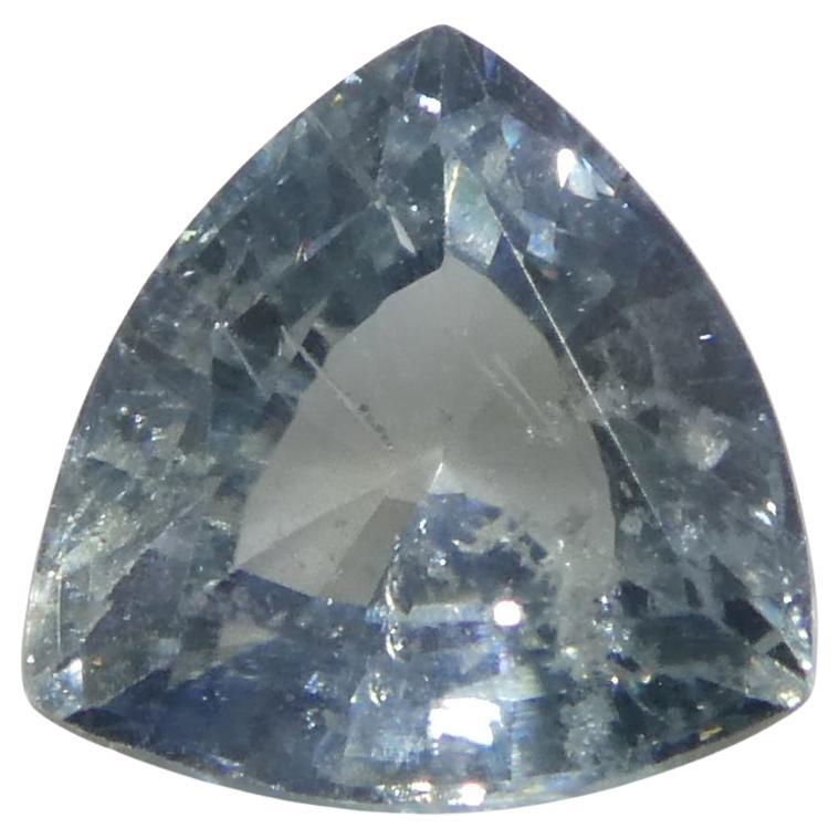 1.48ct Trillion Teal Blue Sapphire from Tanzania Unheated