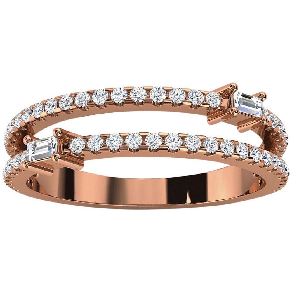 For Sale:  148K Rose Gold Abigail Diamond Ring '1/3 Ct. tw'