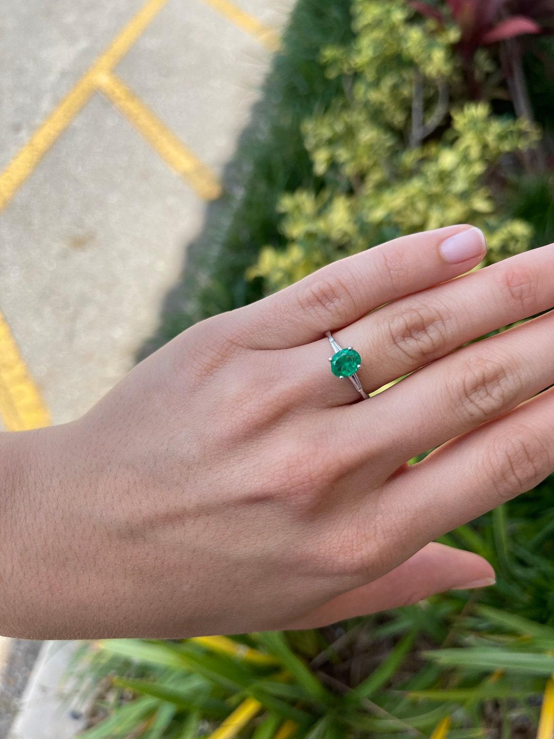 smaragd diamant ring