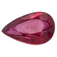 1.49 Carat GIA Certified No Heat Pear Shape Ruby For Sale