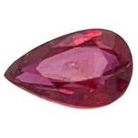 0.99 Ct Ruby Pear Loose Gemstone For Sale at 1stDibs