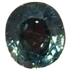 1.49 Carat Oval Shaped Teal Sapphire