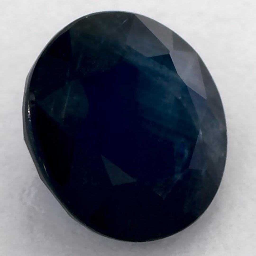 Women's 1.49 Ct Blue Sapphire Round Loose Gemstone For Sale