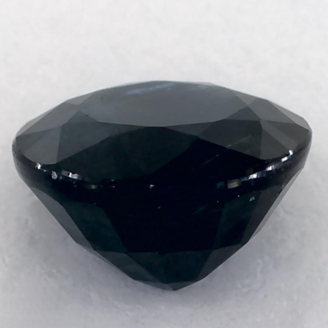 1.49 Ct Blue Sapphire Round Loose Gemstone For Sale 3