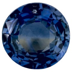 1.49 Karat Blauer runder Saphir, loser Edelstein
