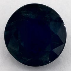 1.49 Ct Blue Sapphire Round Loose Gemstone