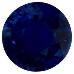 1.49 Ct Blue Sapphire Round Loose Gemstone