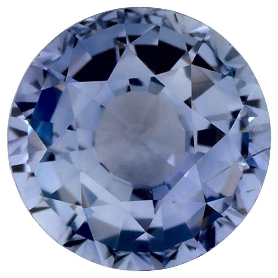 1.49 Ct Blue Sapphire Round Loose Gemstone For Sale