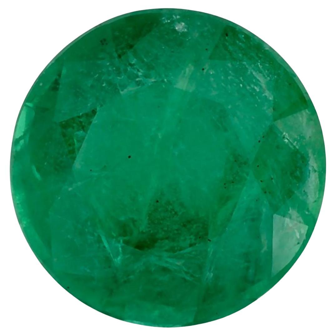 1.49 Ct Emerald Round Loose Gemstone (pierre précieuse en vrac)