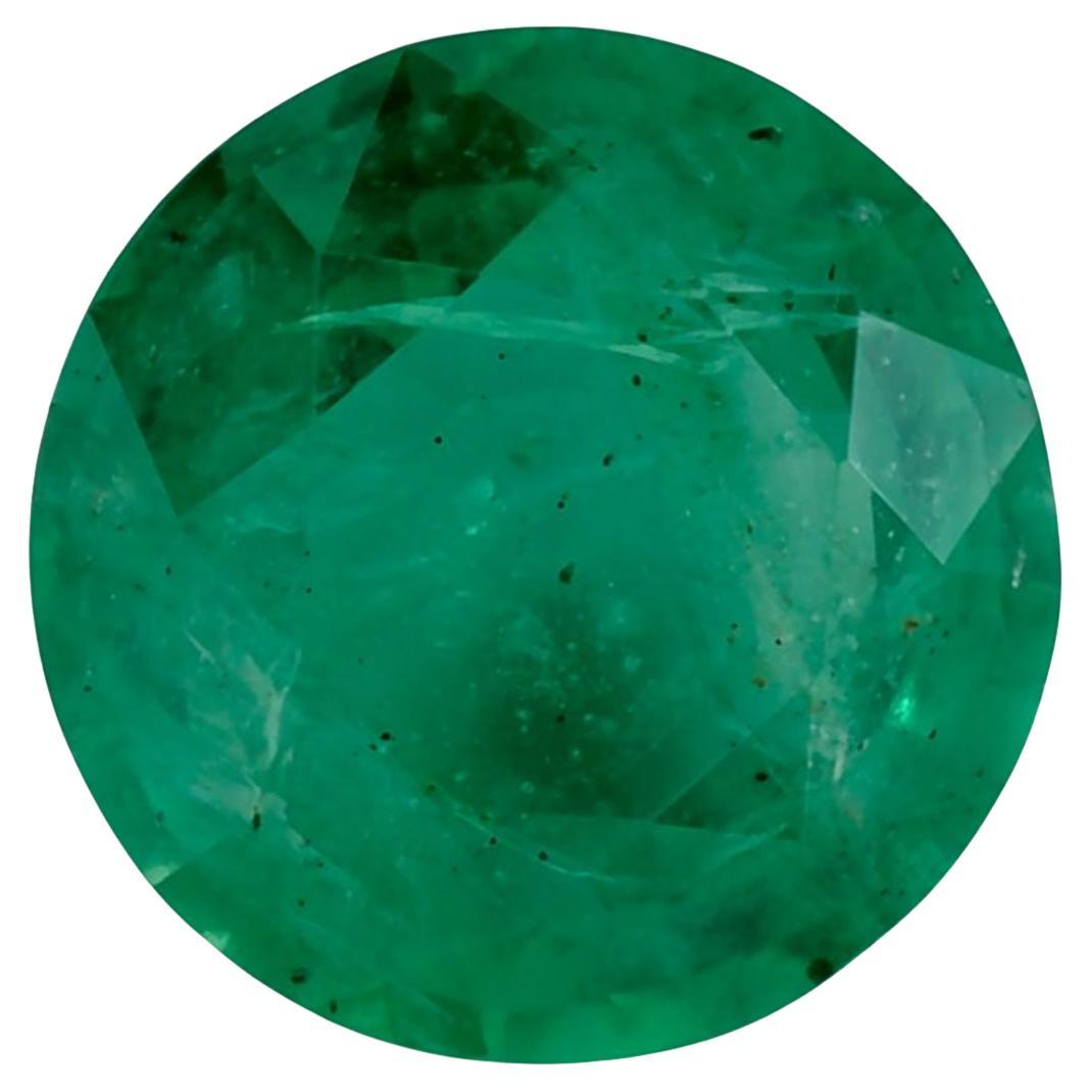 1.49 Ct Emerald Round Loose Gemstone (pierre précieuse en vrac)