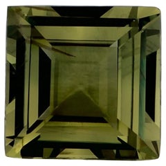 1.49 Ct Green Sapphire Princess Loose Gemstone