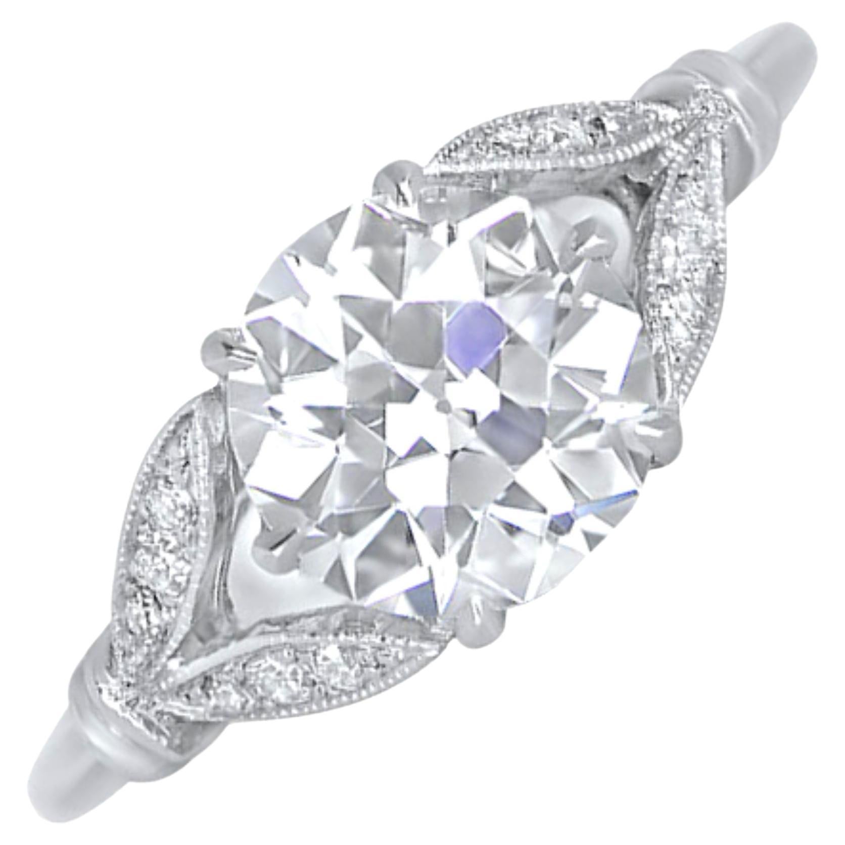 James Allen Diamond Engagement Ring in 14 Karat Yellow Gold GIA G VS1 1.49 Carat For Sale at